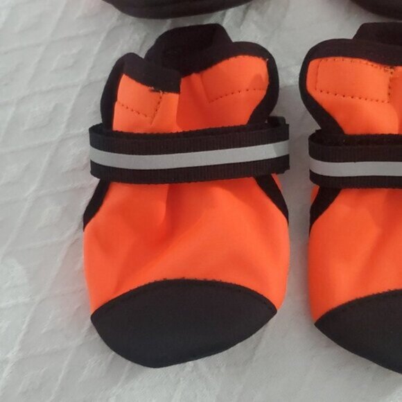 Limited Edition Waterproof Dog Neon Reflective Protective Boots 4 piece Size L - Picture 2 of 14